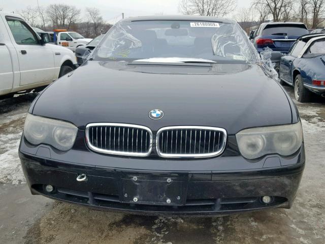 WBAGL63482DP57969 - 2002 BMW 745 I BLACK photo 9