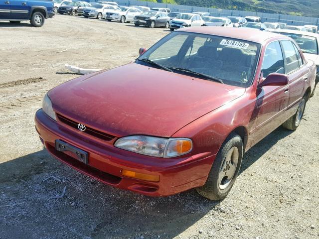 JT2SK12EXS0288574 - 1995 TOYOTA CAMRY LE BURGUNDY photo 2