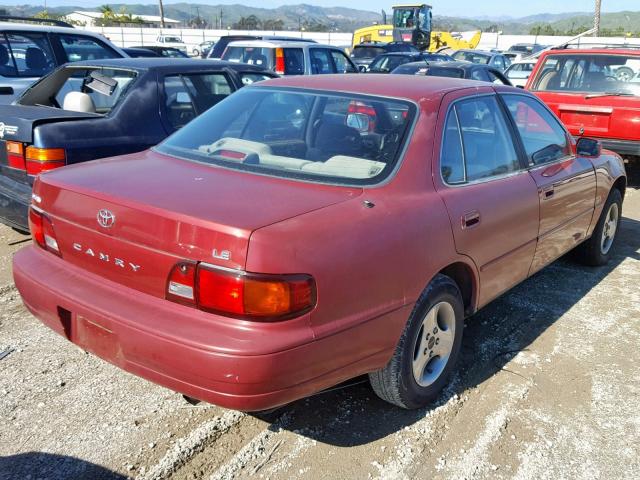 JT2SK12EXS0288574 - 1995 TOYOTA CAMRY LE BURGUNDY photo 4