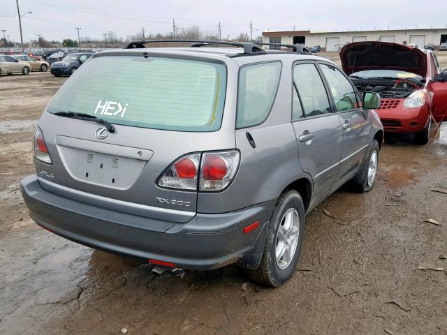 JTJHF10U610172025 - 2001 LEXUS RX 300 GRAY photo 4