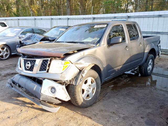 1N6AD07U58C445407 - 2008 NISSAN FRONTIER C GRAY photo 2