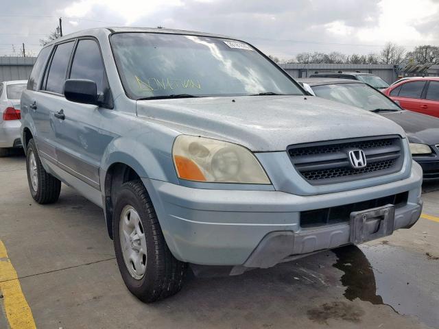 2HKYF18103H504138 - 2003 HONDA PILOT LX GRAY photo 1