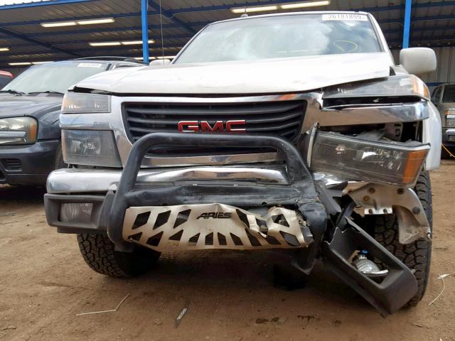 1GTDT19E198112074 - 2009 GMC CANYON SILVER photo 9