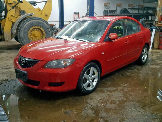 JM1BK32F561471831 - 2006 MAZDA 3 I RED photo 2