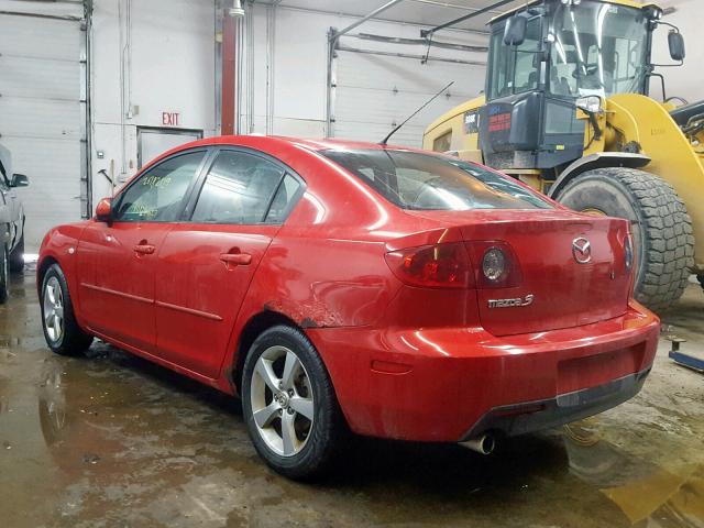 JM1BK32F561471831 - 2006 MAZDA 3 I RED photo 3