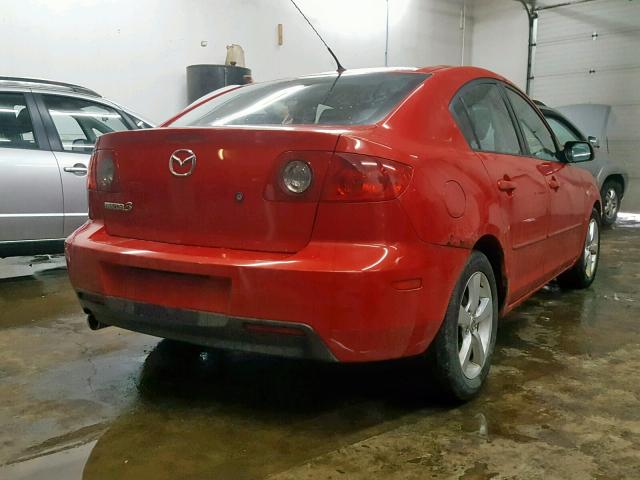JM1BK32F561471831 - 2006 MAZDA 3 I RED photo 4