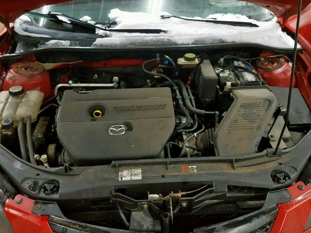 JM1BK32F561471831 - 2006 MAZDA 3 I RED photo 7