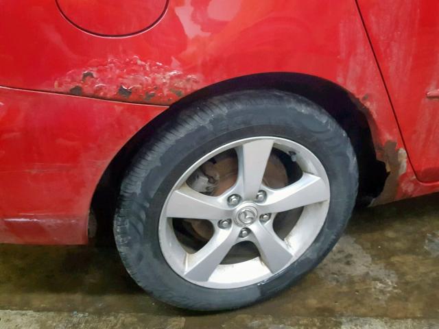 JM1BK32F561471831 - 2006 MAZDA 3 I RED photo 9