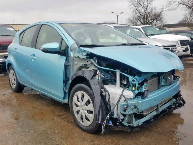 JTDKDTB34D1056173 - 2013 TOYOTA PRIUS C BLUE photo 1