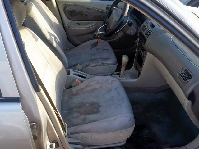 1NXBR12EXYZ338938 - 2000 TOYOTA COROLLA VE BEIGE photo 5