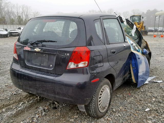 KL1TD666X7B758692 - 2007 CHEVROLET AVEO BASE Сұр фото 4