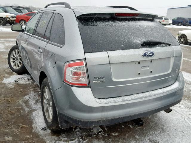 2FMDK48C17BB20461 - 2007 FORD EDGE SEL GRAY photo 3