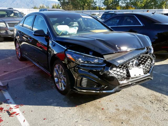 5NPE34AB6JH689907 - 2018 HYUNDAI SONATA SPO BLACK photo 1