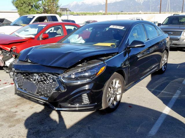 5NPE34AB6JH689907 - 2018 HYUNDAI SONATA SPO BLACK photo 2