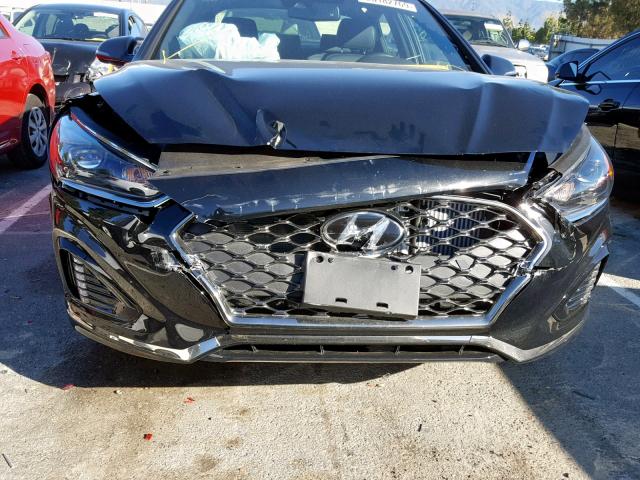 5NPE34AB6JH689907 - 2018 HYUNDAI SONATA SPO BLACK photo 9