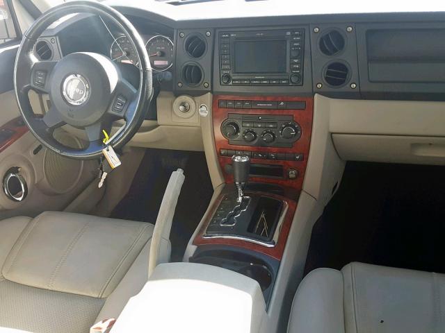 1J8HH58N46C221898 - 2006 JEEP COMMANDER GRAY photo 9
