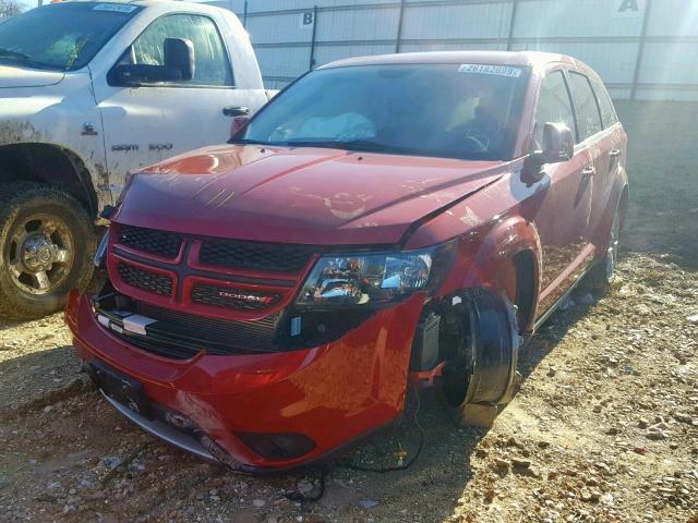 3C4PDDEGXJT288887 - 2018 DODGE JOURNEY GT RED photo 2