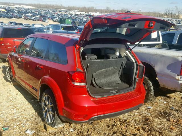 3C4PDDEGXJT288887 - 2018 DODGE JOURNEY GT RED photo 3