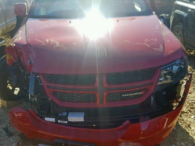 3C4PDDEGXJT288887 - 2018 DODGE JOURNEY GT RED photo 7