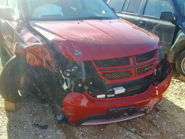 3C4PDDEGXJT288887 - 2018 DODGE JOURNEY GT RED photo 9