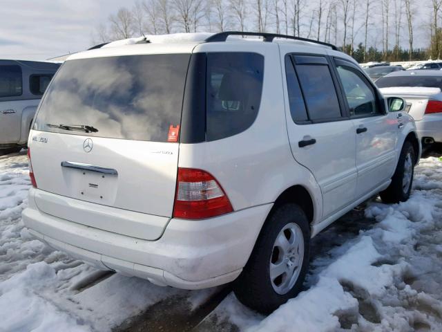 4JGAB57E65A555190 - 2005 MERCEDES-BENZ ML 350 WHITE photo 4