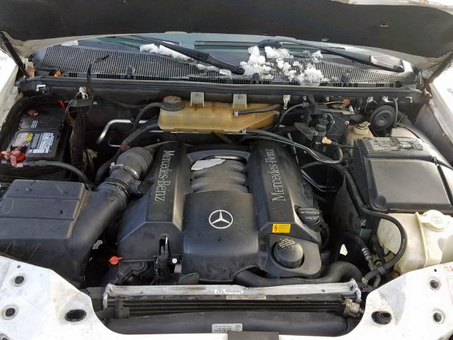 4JGAB57E65A555190 - 2005 MERCEDES-BENZ ML 350 WHITE photo 7