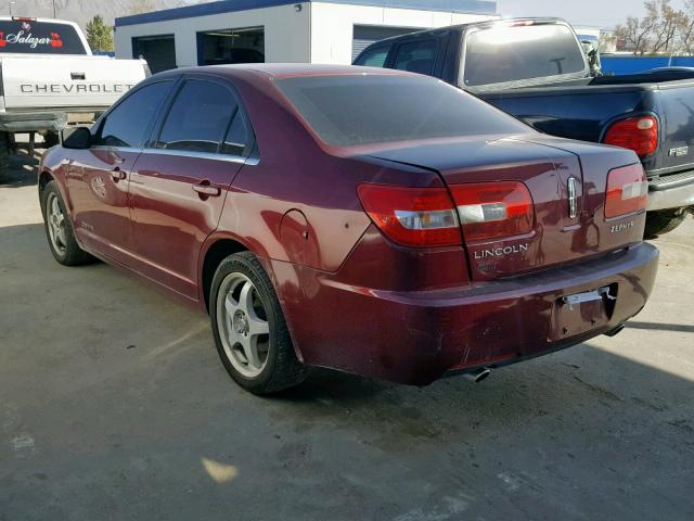 3LNHM26176R617242 - 2006 LINCOLN ZEPHYR MAROON photo 3