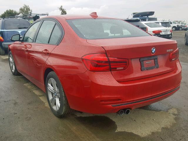 WBA8E9G50GNT81448 - 2016 BMW 328 I SULE RED photo 3