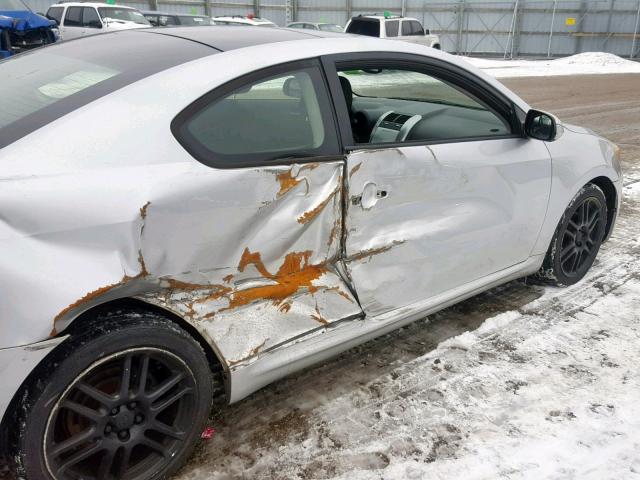 JTKDE177460078293 - 2006 TOYOTA SCION TC ვერცხლისფერი ფოტო 9