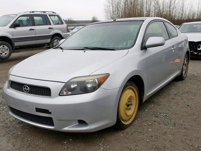 JTKDE177770212957 - 2007 TOYOTA SCION TC SILVER photo 2