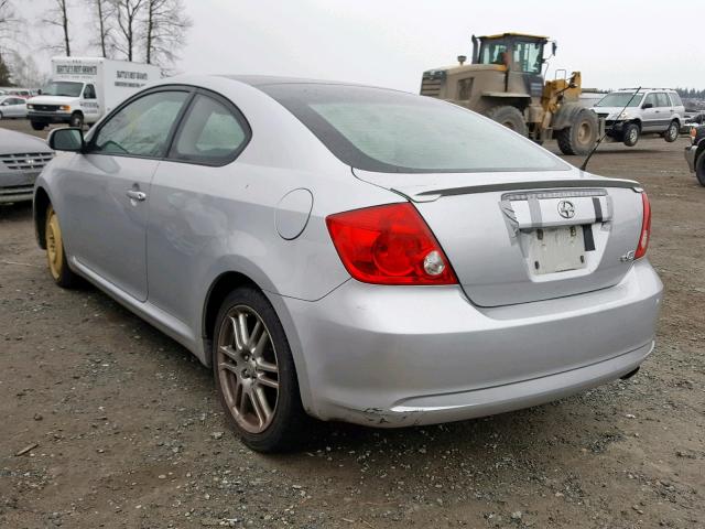 JTKDE177770212957 - 2007 TOYOTA SCION TC SILVER photo 3