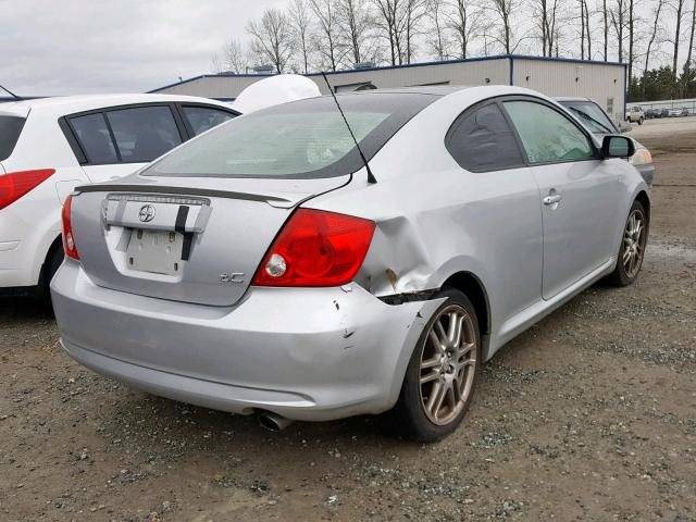 JTKDE177770212957 - 2007 TOYOTA SCION TC SILVER photo 4