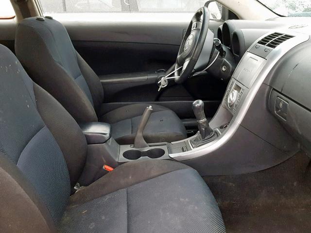 JTKDE177770212957 - 2007 TOYOTA SCION TC SILVER photo 5