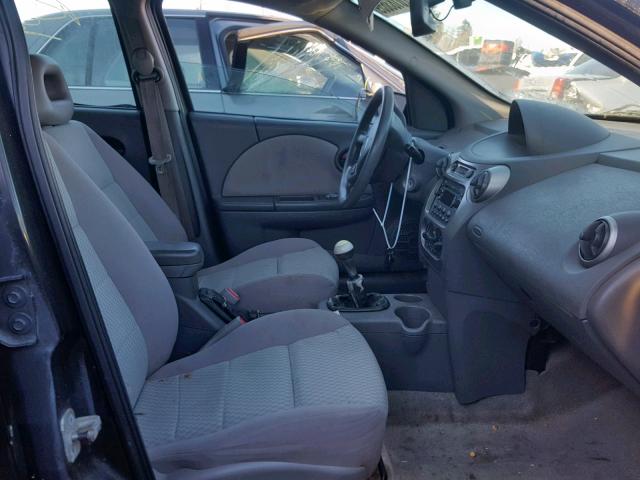 1G8AZ52F55Z174278 - 2005 SATURN ION LEVEL BLACK photo 5