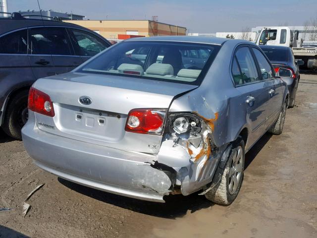 KNAGE123X75070273 - 2007 KIA OPTIMA LX SILVER photo 4