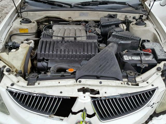 6MMAP67P84T001431 - 2004 MITSUBISHI DIAMANTE L WHITE photo 7