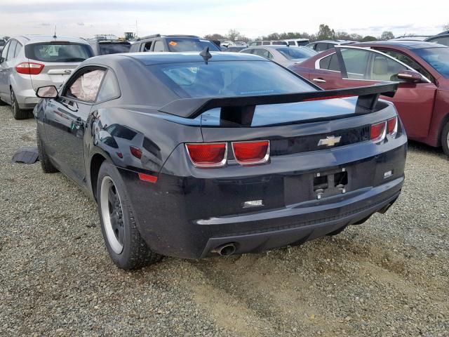 2G1FA1E34C9190775 - 2012 CHEVROLET CAMARO LS BLACK photo 3