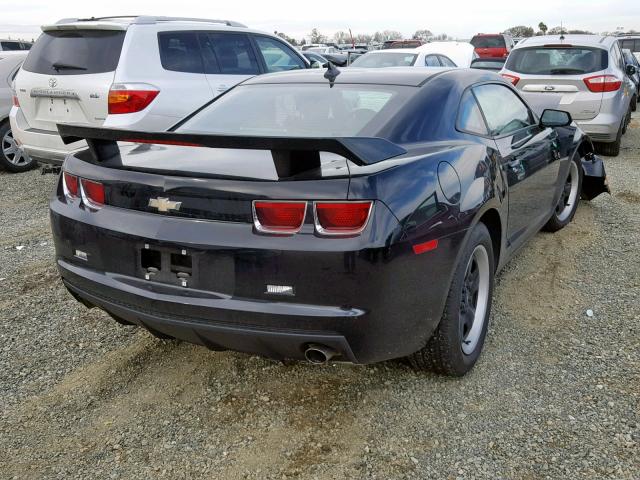 2G1FA1E34C9190775 - 2012 CHEVROLET CAMARO LS BLACK photo 4