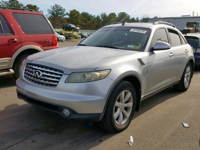 JNRAS08U94X106868 - 2004 INFINITI FX35 GRAY photo 2