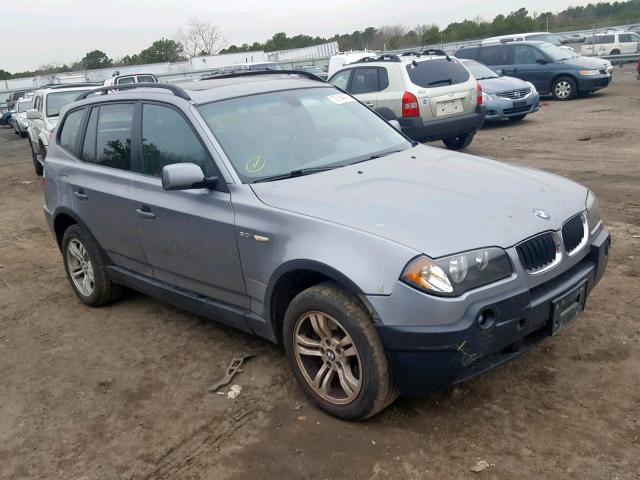 WBXPA93474WA64186 - 2004 BMW X3 3.0I GRAY photo 1