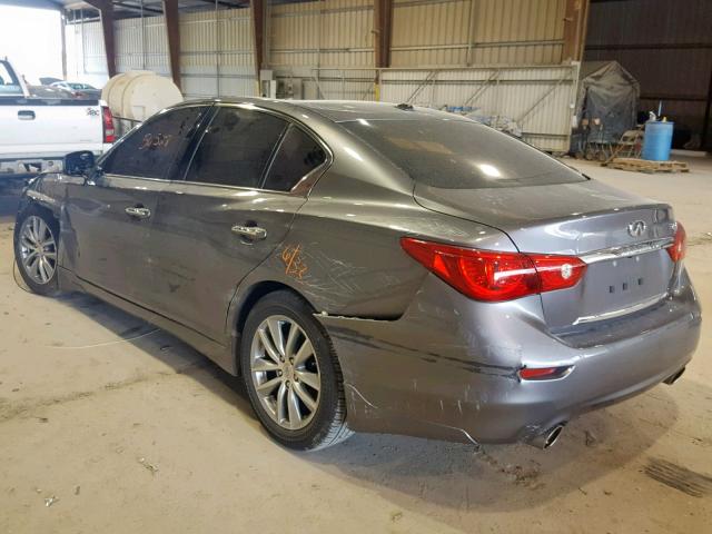 JN1BV7AP8EM693031 - 2014 INFINITI Q50 BASE SILVER photo 3