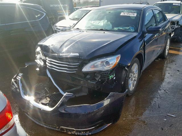 1C3CCBAB7EN208147 - 2014 CHRYSLER 200 LX BLUE photo 2