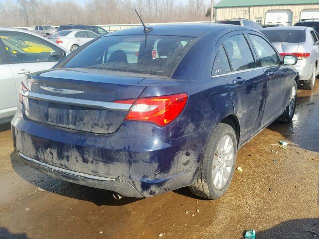 1C3CCBAB7EN208147 - 2014 CHRYSLER 200 LX BLUE photo 4