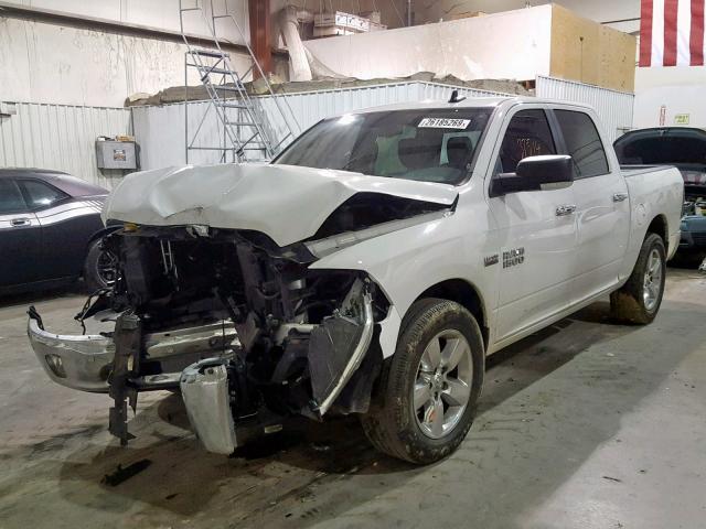 3C6RR6LT4HG745547 - 2017 RAM 1500 SLT WHITE photo 2