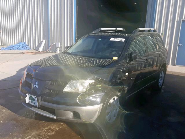 JA4LX31F96U021003 - 2006 MITSUBISHI OUTLANDER BLACK photo 2