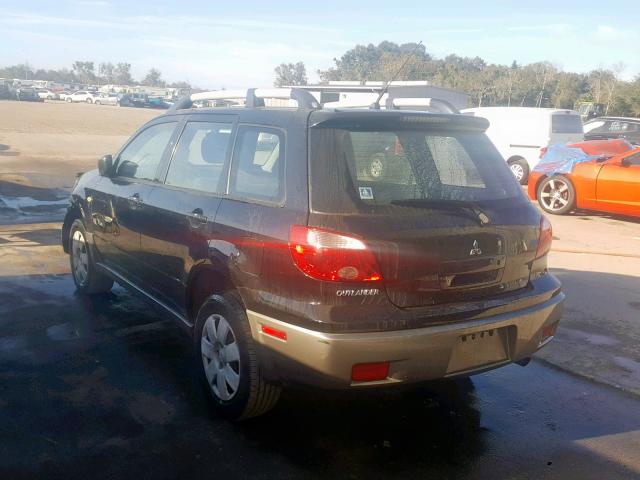 JA4LX31F96U021003 - 2006 MITSUBISHI OUTLANDER BLACK photo 3