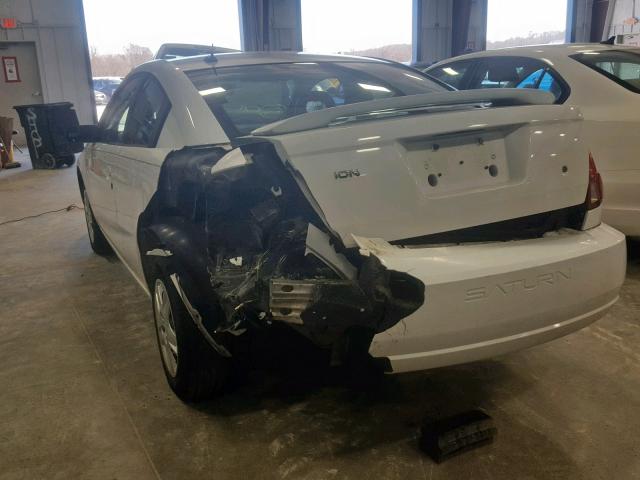 1G8AN15F37Z100957 - 2007 SATURN ION LEVEL WHITE photo 3