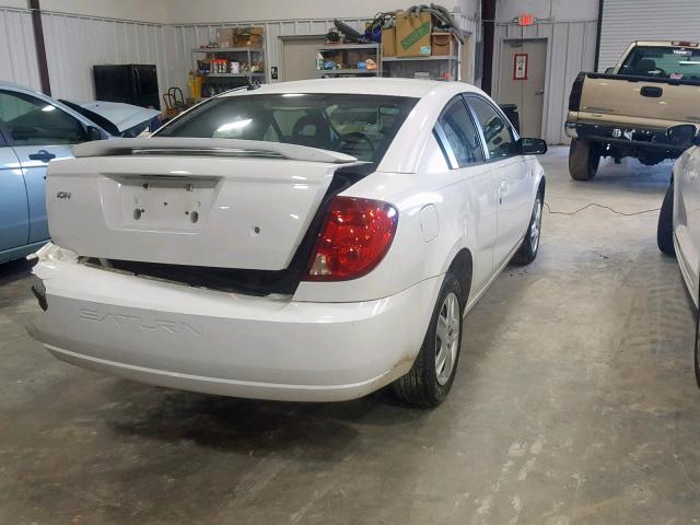 1G8AN15F37Z100957 - 2007 SATURN ION LEVEL WHITE photo 4