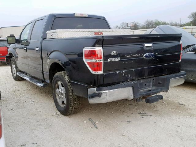 1FTEW1C86AFB36417 - 2010 FORD F150 SUPER BLACK photo 3