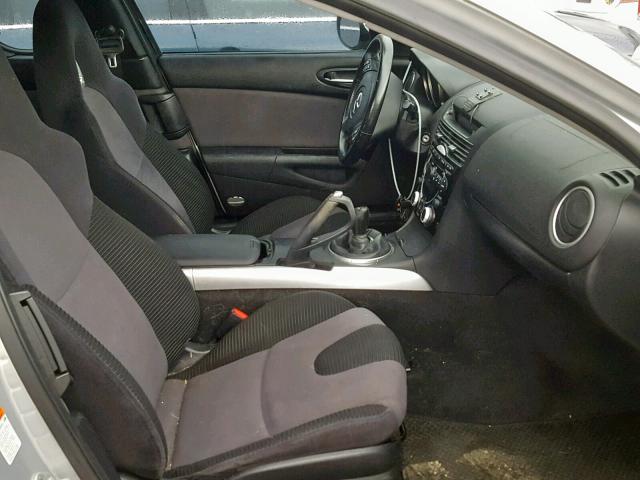 JM1FE173340106210 - 2004 MAZDA RX8 SILVER photo 5